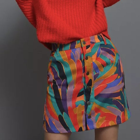 Farm Rio Kiki Corduroy Mini Skirt - Picture 5 of 8